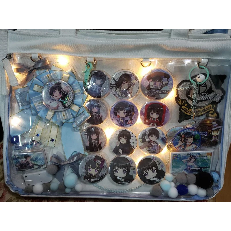 Light Candy Colors Anime Backpack Ornament Colored Light Decoration for Ita Bag Accessories Night Shiny Light with Battery