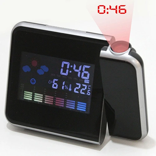 HOT SALES!!! Digital Projection Snooze Alarm Clock LED Display Backlight Weather Station  Wholesale Dropshipping