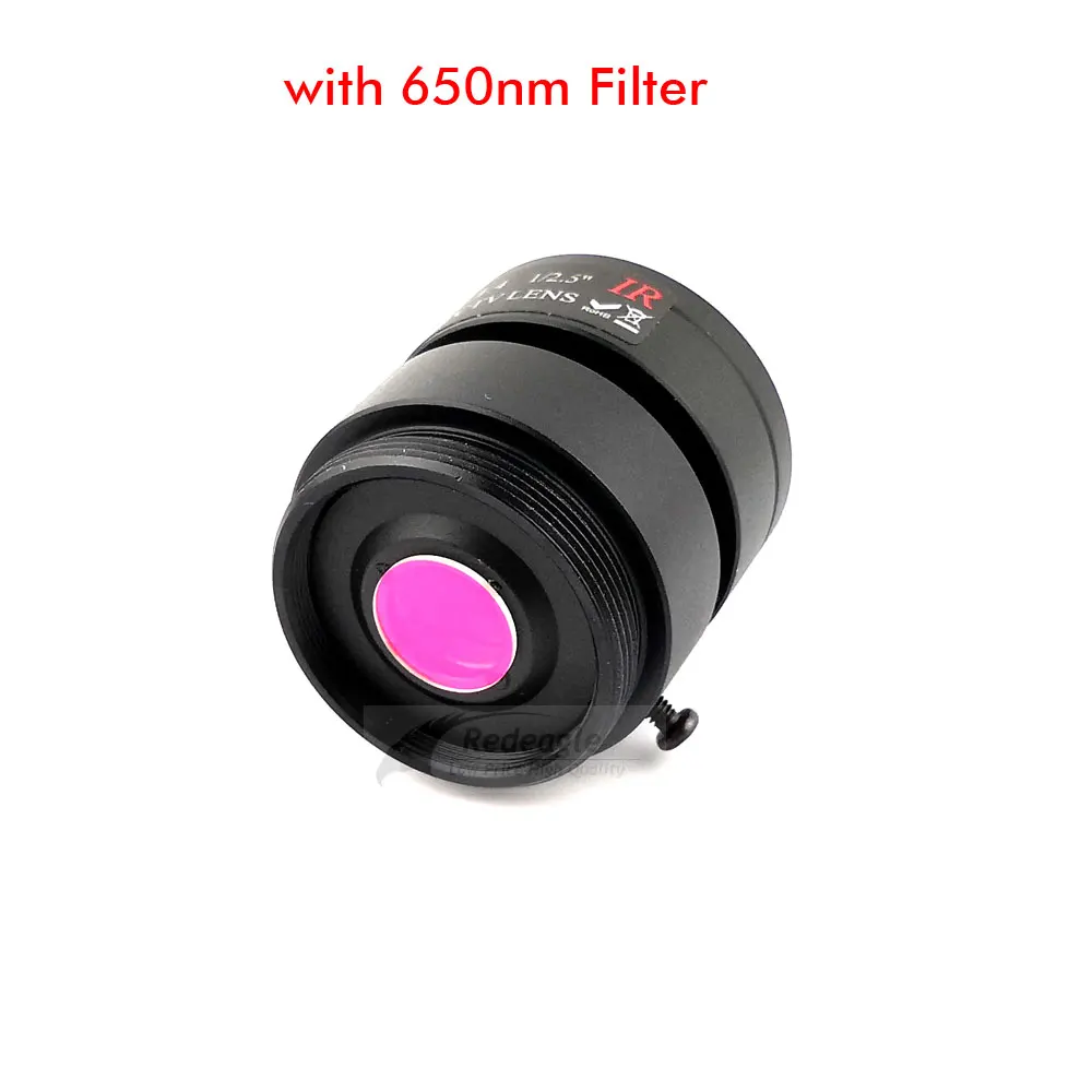 High Quality Industrial 3.0MP 4mm 6mm CS Mount CCTV Lens with 650nm IR Filter