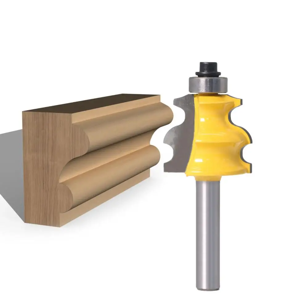 1pc 8mm Shank Line Router Bit Architectural Molding Woodworking Tenon Milling Cutter for Wood Machine Tool