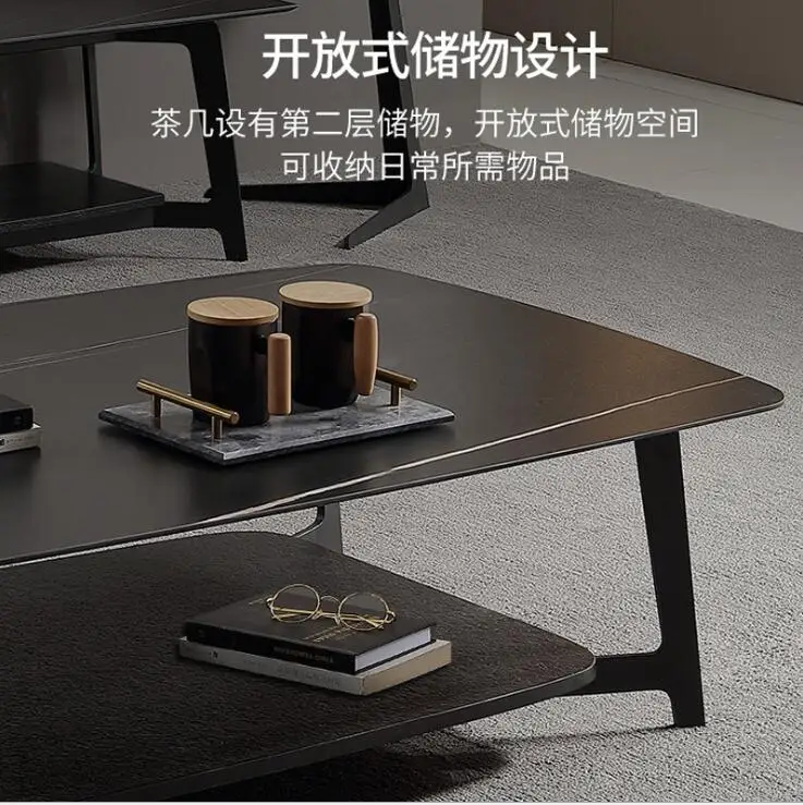 Upscale high quality Black marble coffee table