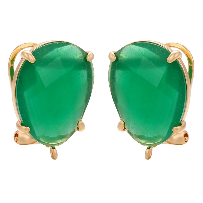 Women's Crystal Cobblestone Stud Earrings, Luxurious Design