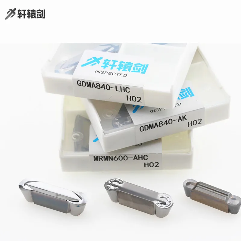 10 sztuk GDMA840-AHC H02 GDMA840-AK H02 twardego stopu ostrza do aluminium i miedzi narzędzia tokarskie narzędzia do cięcia CNC