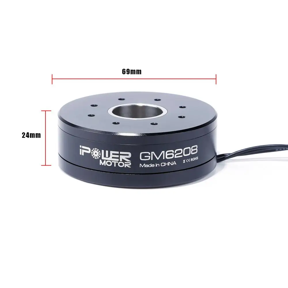 iFlight iPower Lidar Airborne Pod Turntable Motor /UAV pod Motor GM6208 150T Gimbal Motor 22mm Shaft