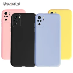 Plain Color Phone Case For Xiaomi Redmi Note 10 10S Cases Redmi Note 10 Pro Max Shockproof Silicone Back Cover For Redmi Note10