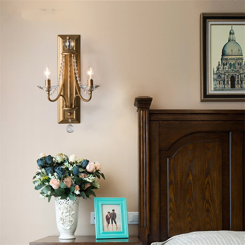 Applique Murale Vintage à Double Tête en Clip, Luminaire Décoratif d'Nik, Idéal pour une Chambre à Coucher, un Salon ou un Hall