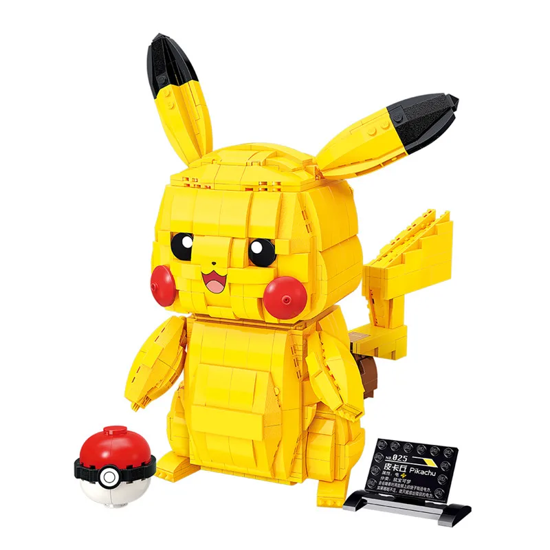 NEW ideas Cartoon Anime Pokemon Building Blocks Charizard pikachu Squirtle Bulbasaur DIY Model Educational Kids Toys For Gift