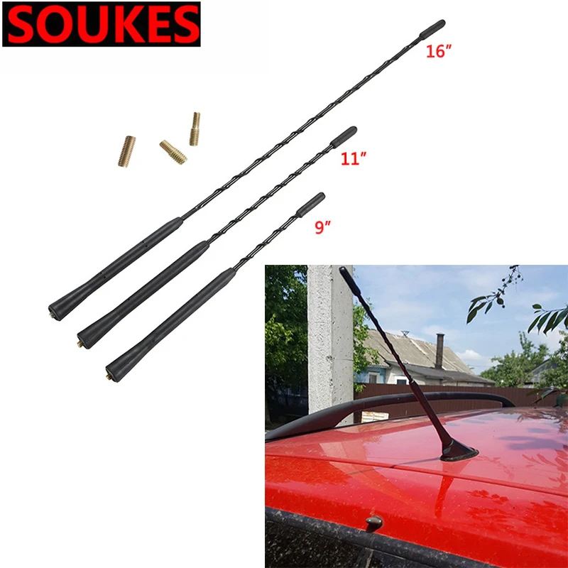 Car FM/AM Signal Antenna Roof Mast Whip Stereo Radio For Ford Focus 2 3 4 MK2 MK3 MK4 kuga Ecosport Fiesta Mazda 2 3 6 CX-5