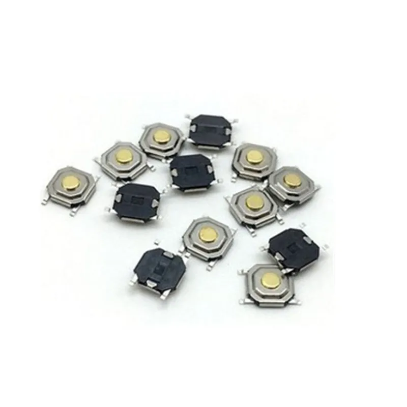 100pcs/lot 4*4*1.5 micro key switch 4X4X1.5MM 4pin copper head waterproof