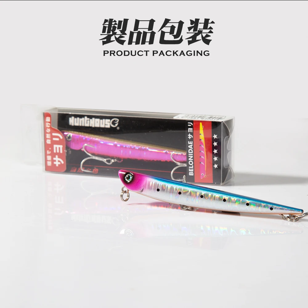 Hunthouse 99mm 155mm Fishing Lure Pencil Lure Bay Ruf Manic Sinking Hard Bait Freshwater Wobblers Accessories Pike Fish Tackle