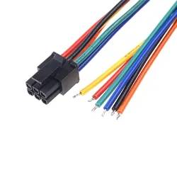 10 Pcs Micro-Fit 3.0 MM Receptacle Housing 2 4 6 8 10 12 14 16 18 20 22 24 Pin Wire Harness Cable Power 20 CM Tin Plated End