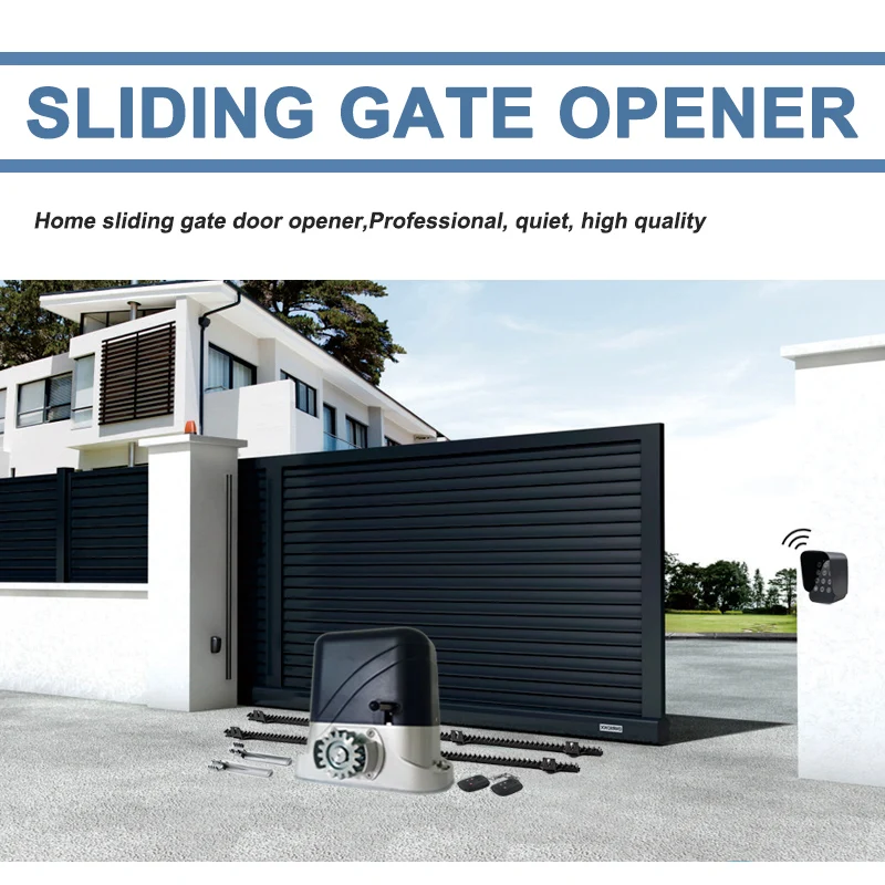 WiFi gate openers smart phone control Spring limit Sliding gate motor opener operator closer for house Villa factory Float gate