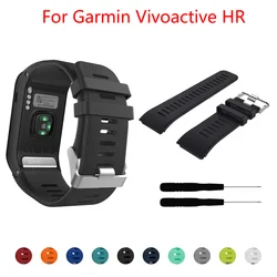 For Garmin vivoactive HR Silicone Smart WatchBand Wrist Strap Bracelet for vivoactive HR Sport Replacement Band Bangle Accessory