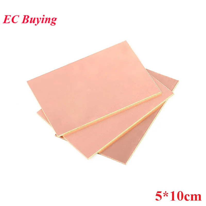 5pcs PF PCB Single Side Copper Clad Plate 5*10cm Laminate Circuit Board DIY Kit 5x10cm Universal Board Thickness 1.4mm