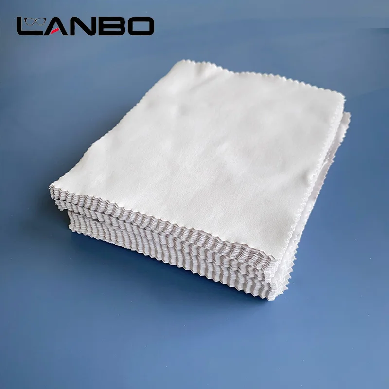 LANBO 100 pcs/lots High quality Glasses Cleaner 145*175mm Microfiber Glasses Cleaning Cloth For Lens Phone Screen Cleaning Wipes