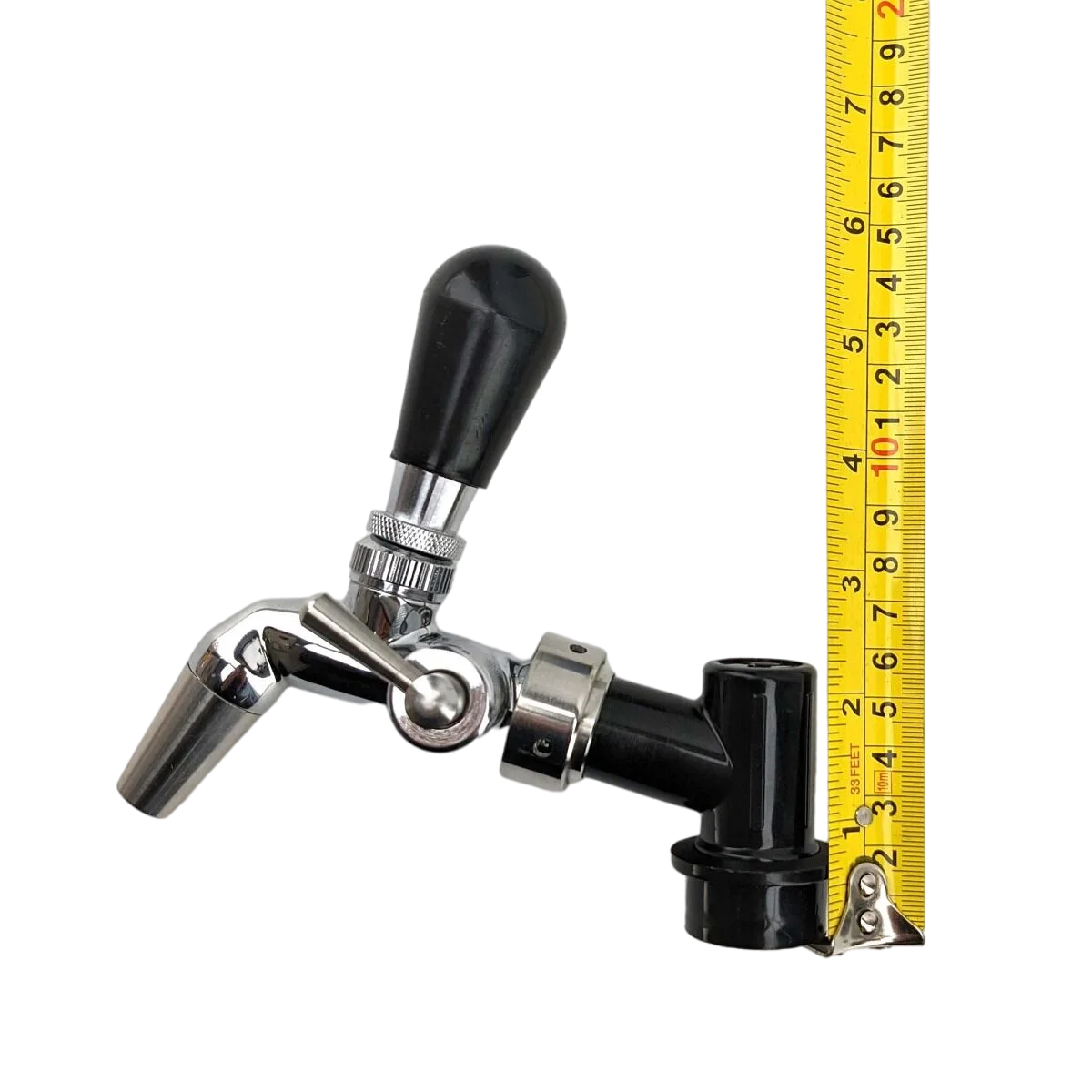 KegLand Ball Lock Disconnect (Schwarz/Flüssigkeit) – mit integriertem Gewindebohrer und Kragen HOMBERE, BRAWY, BEER BREWING