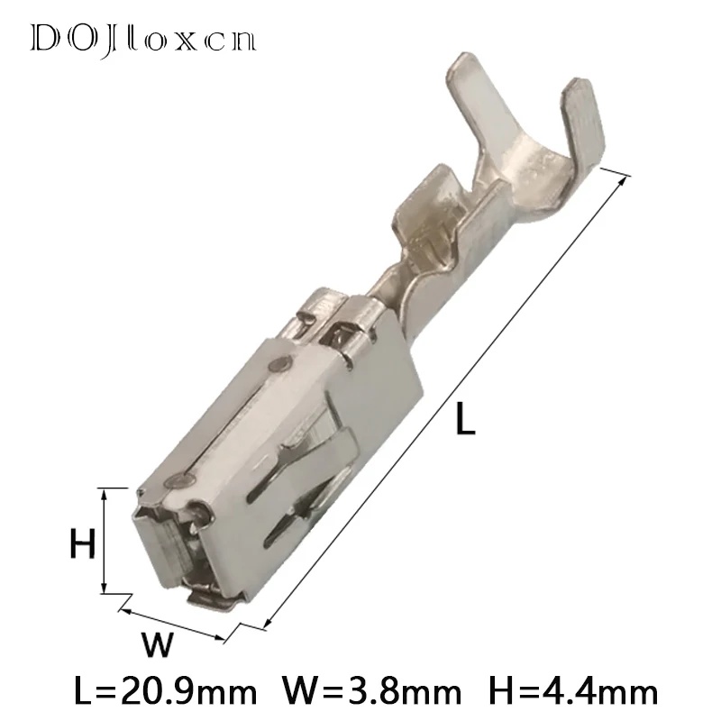 Contacts de goupilles d\'épissure en métal de borne de sertissage de fil des véhicules à moteur 100/200 MM pour le connecteur de Voco 1-2.8-1