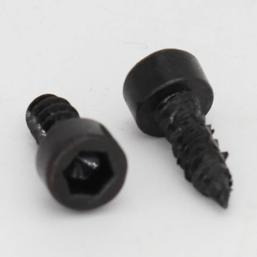 M1.7 M2 M2.3 M2.6 M3 M3.5 M4 M5 M6 8.8 Grade Black Carbon Staal Cap Allen Head Inner Hex Hexagon socket Zelftappende Schroef