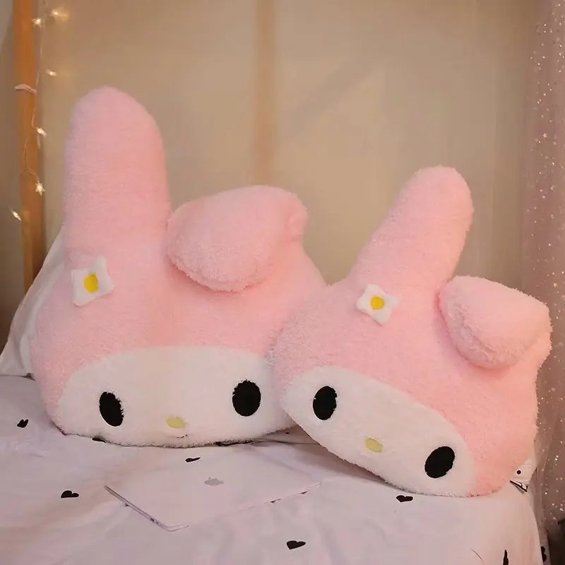 Cartoon  My Melody Kuromi Cinnamoroll Plush Pillow Doll Kawaii Anime Stuffed Toys Big Size Soft Sofa Cushion Gift For Girl