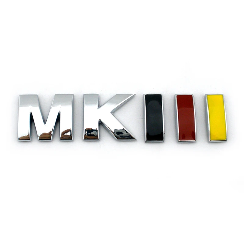 3D MK3 4 5 6 Lettering Car Rear Trunk Emblem Badge Logo Sticker Decal for VW Golf Jetta MKIII MKIV MKV MKVI