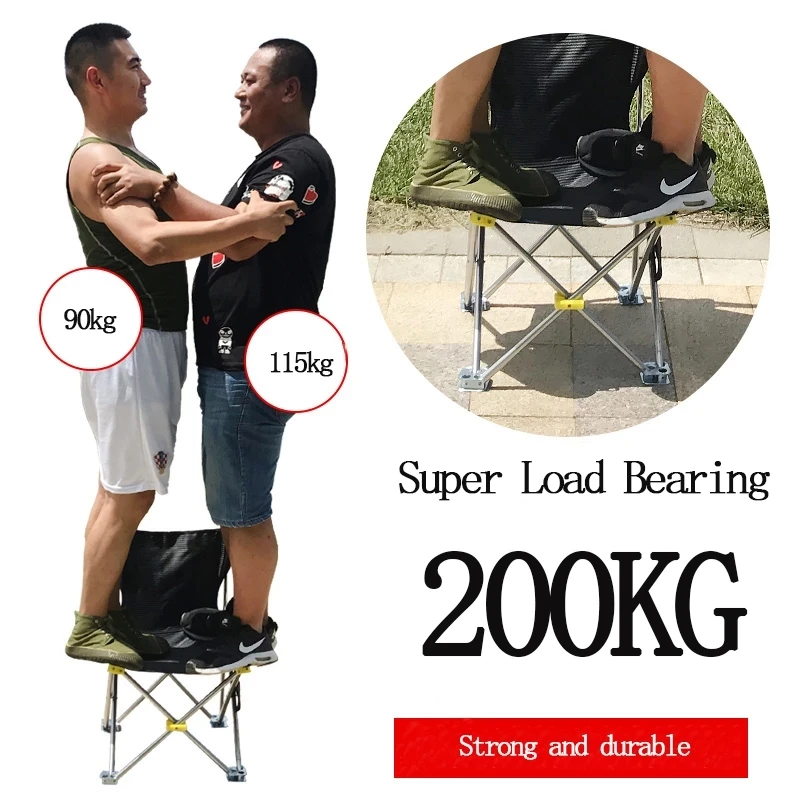 Fishing Chair outdoor multifunctional Folding chair four-leg adjustable aluminum alloy Camping chair For fishing