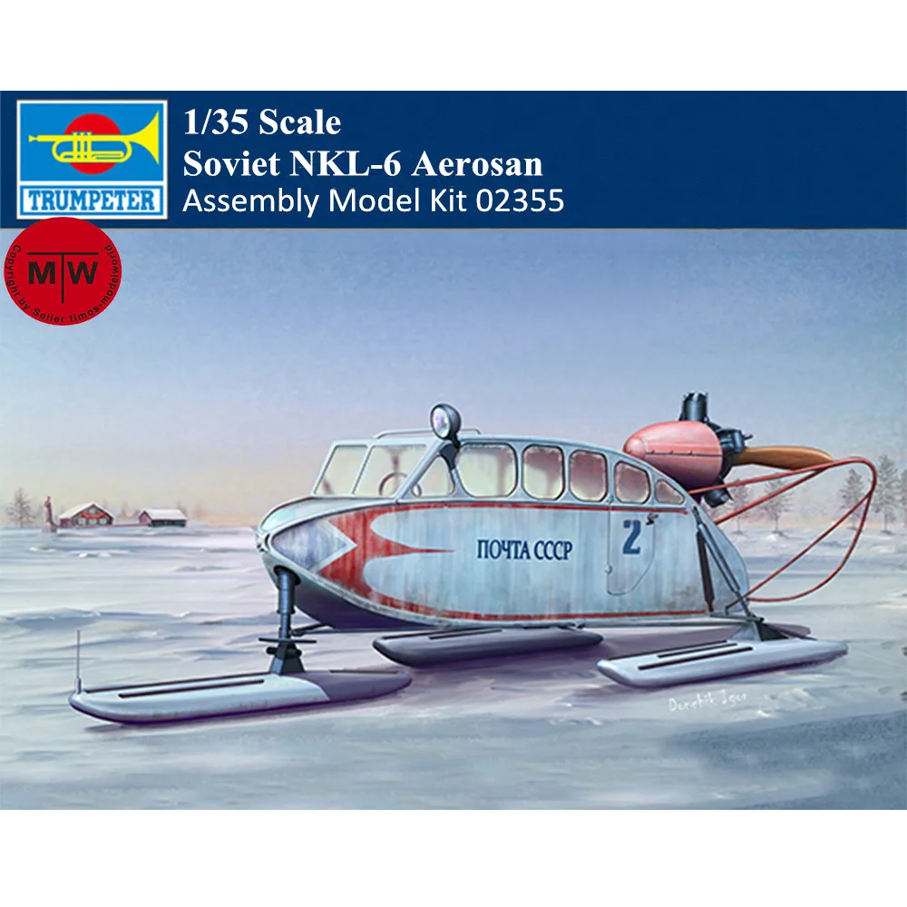 

Trumpeter 02355 1/35 Scale Soviet NKL-6 Aerosan Military Plastic Assembly Model Kits