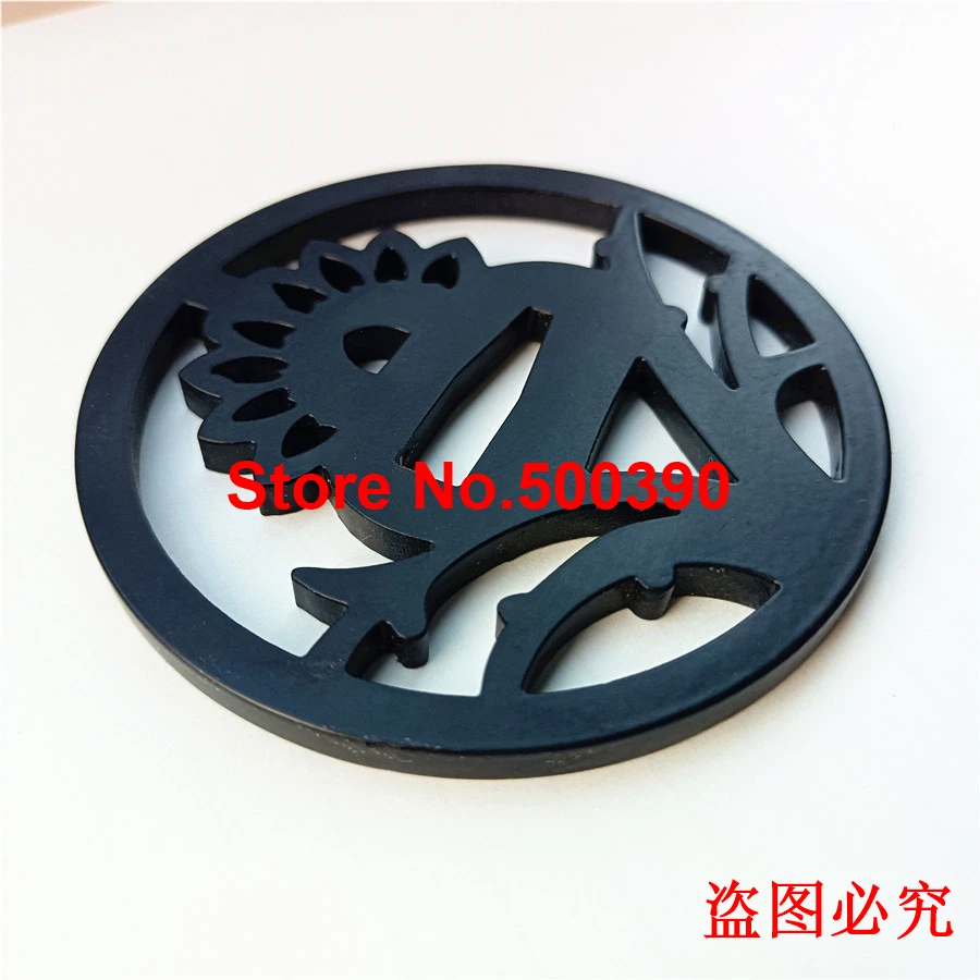 Beautiful Folwer Iron Steel Guard Tsuba For Japanese Samurai Katana Sword Knife Guard Wakizashi Ninja Fitting