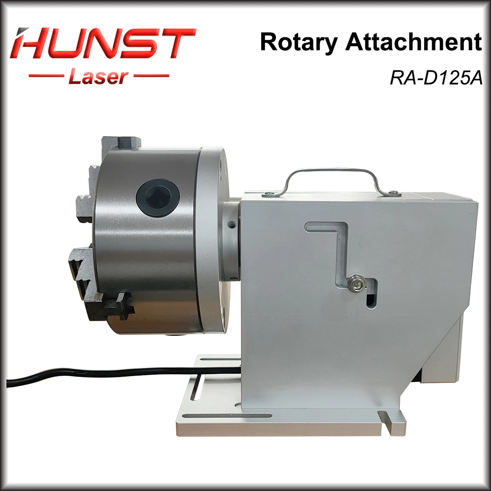 Hunst Rotary Worktable Chuck Diameter 125mm Rotary Attachment with Driver DM5042  for CO2 UV Fiber Laser Marking Machine