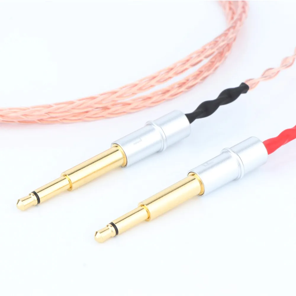 Cable de cobre de cristal único para auriculares, conector equilibrado de 4,4mm, 8 Coer, para MEZE99 Classics 99neo NEO NOIR
