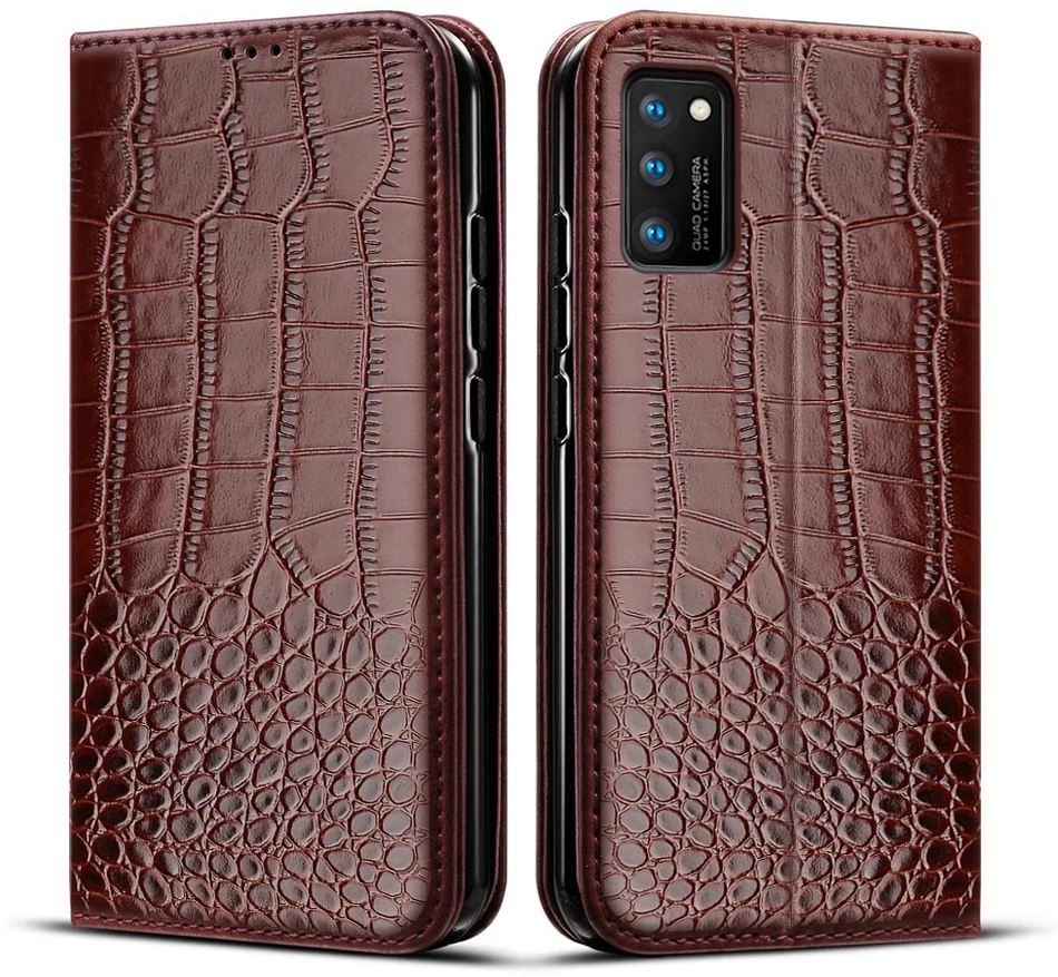 For Samsung Galaxy A51 Case Crocodile texture leather Phone a51 samsung Case For Samsung A51 case SM-A515F A515 A515F cover