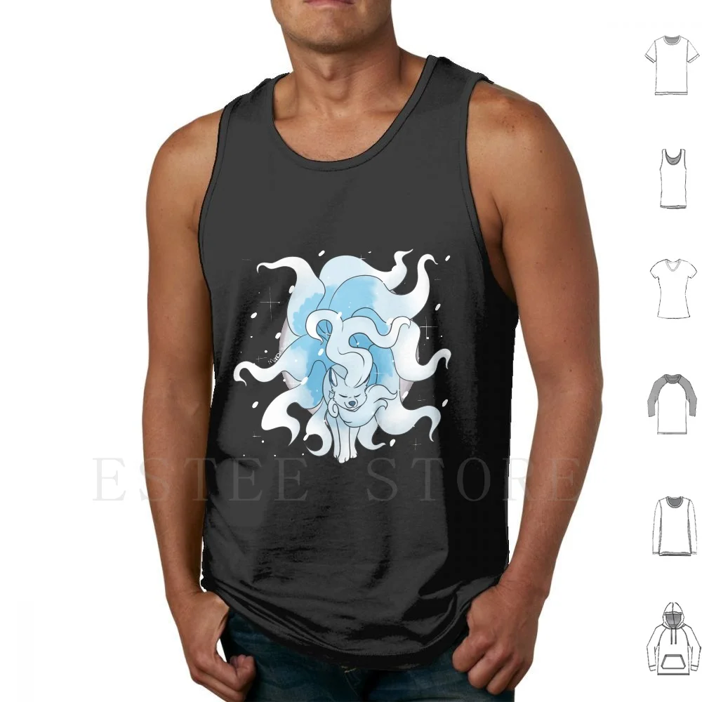 

Ice ( Alolan Ninetales ) Майки Жилет без рукавов Ninetales Alolan Ice Fox Feral Furry