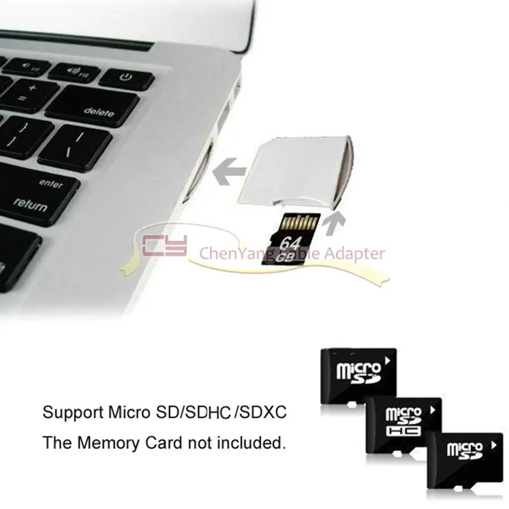 Tarjeta Micro SD con Adaptador USB-C para MacBook