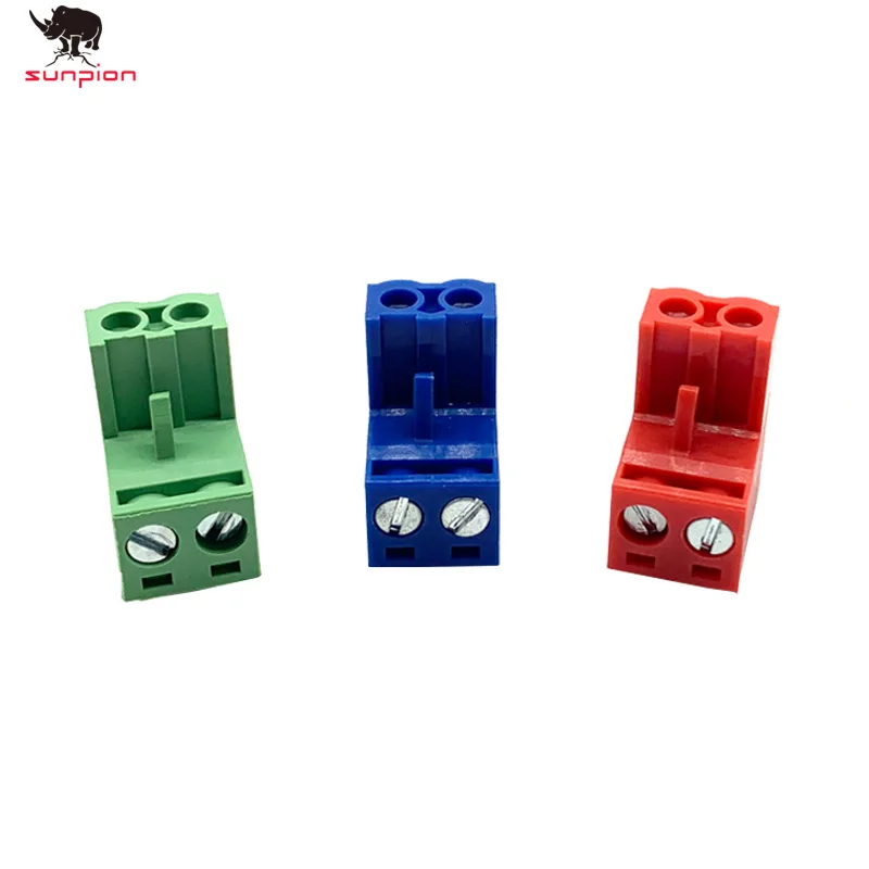 

20PCS HT5.08 2pin Terminal plug type 300 V 10A KF2EDGK 5.08mm pitch PCB connector terminal block 3D printer parts