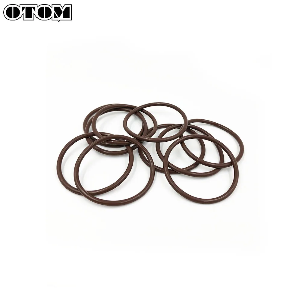 OTOM Pack of 10 Motorcycle Exhaust Manifold Gasket Seal O-ring Fluororubber Circle For YAMAHA YZ250 250cc 2 Stroke Engine Parts