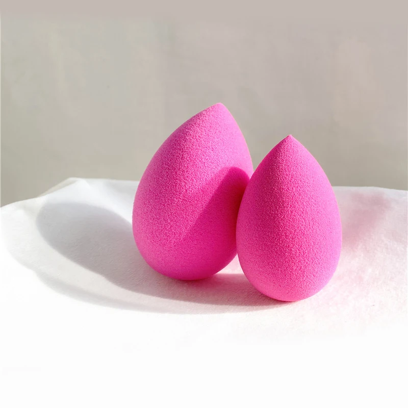 Original Hot PINK Makeup Sponge for Foundation Powder Cream -2Pcs/Set- Soft Latex-Free Flawless Makeup Sponge Blenders