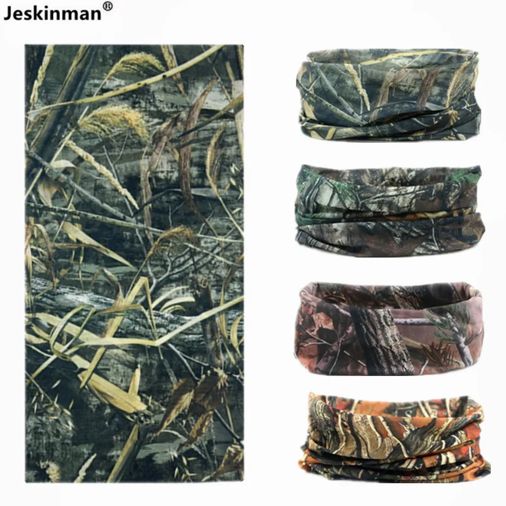 Outdoor Thin Magic Scarf Bionic Camouflage Hunting Fishing Scarf Breathable Seamless Cycling Sun Protection Scarf