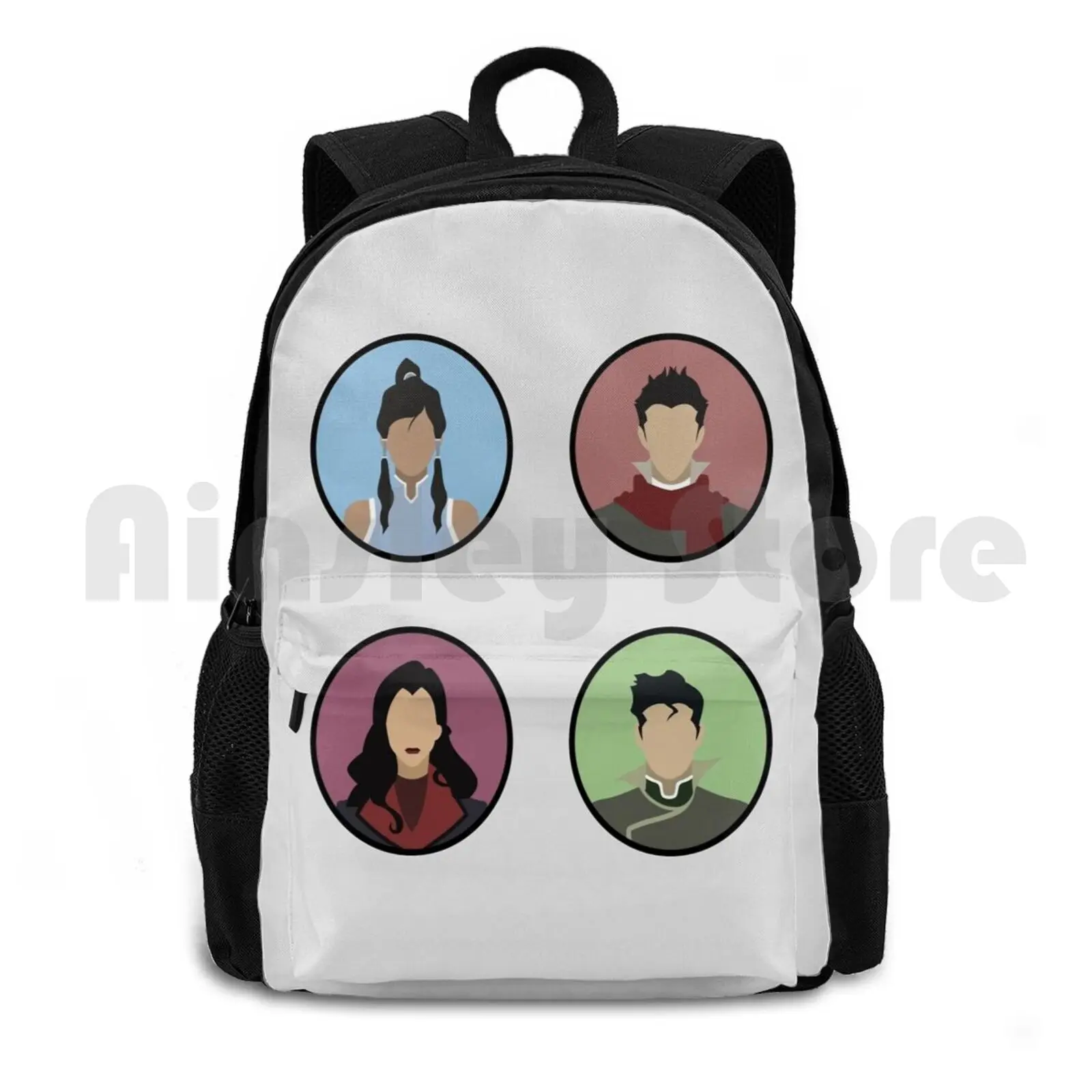 Korra's Team , : The Last Airbender Outdoor Hiking Backpack Riding Climbing Sports Bag The Last Airbender Korra Mako Bolin