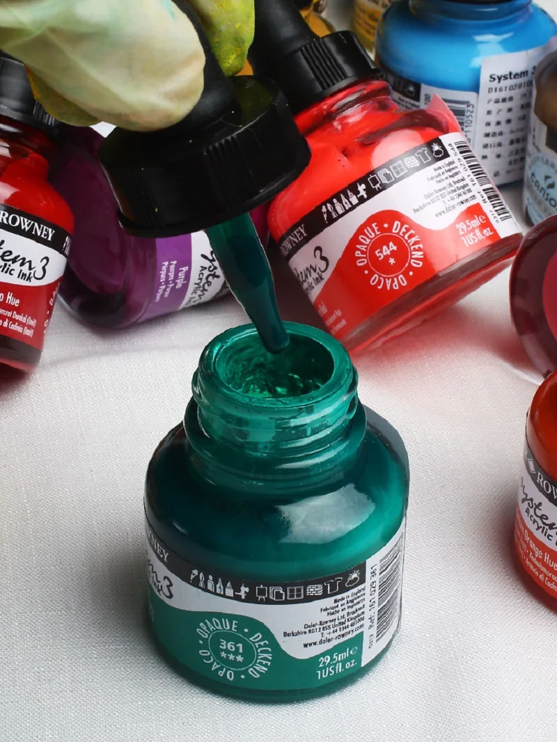 

Britain DALER ROWNEY System3 FW imported acrylic ink textile fiber acrylic paint for metal, plastic, wall, ceramic