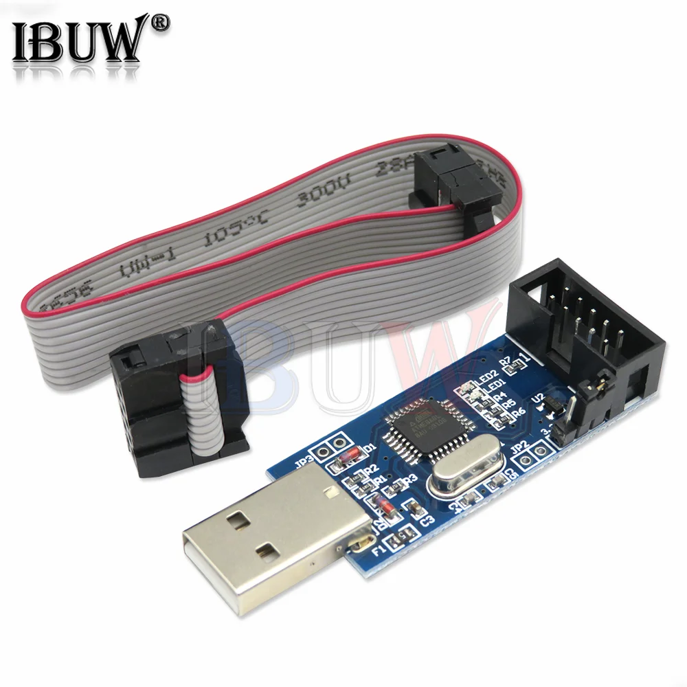 1PCS USBASP USBISP AVR Programmer USB ISP USB ASP ATMEGA8 ATMEGA128 Support Win7 64 STK500