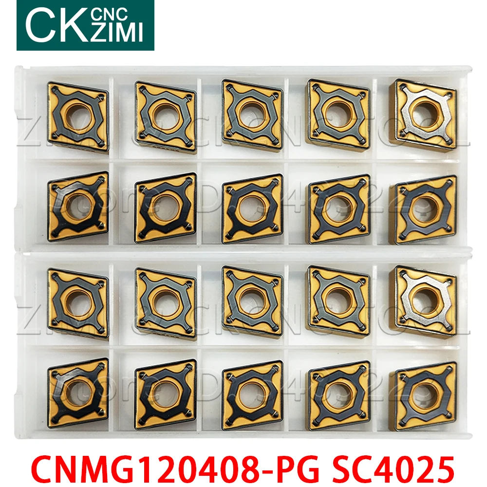 إدراج CNMG120408-PG SC4025 كربيد إدراج فهرسة الخشب تحول CNC أدوات إدراج قطع شفرات أداة CNMG 120408 للصلب