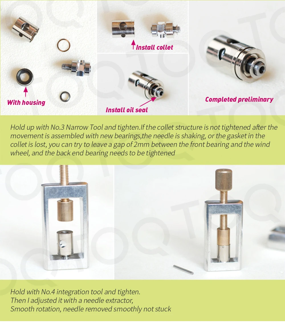 Repair Tools for Dental High Speed Handpieces Bearings Cartridge Turbine Repair Tool Set Air Turbine Dentist Tools