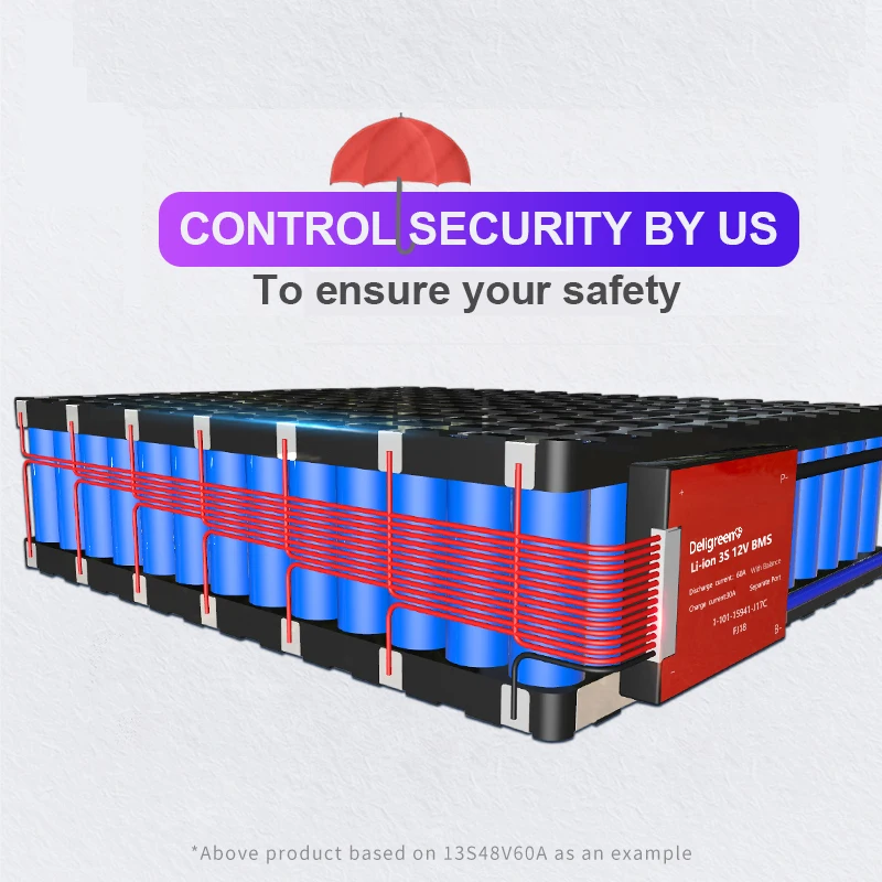 BMS 4S 12V 80A 100A 120A 200A 250A PCB BMS for 3.2V LiFePO4 Battery Pack 18650 Lithium Battery Pack