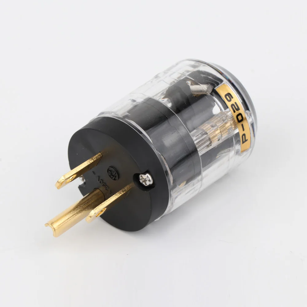 2 stück HIFI P-320/C-320 Kupfer UNS Version Schuko AC Power Stecker Ver IEC Stecker DIY – Detail 8