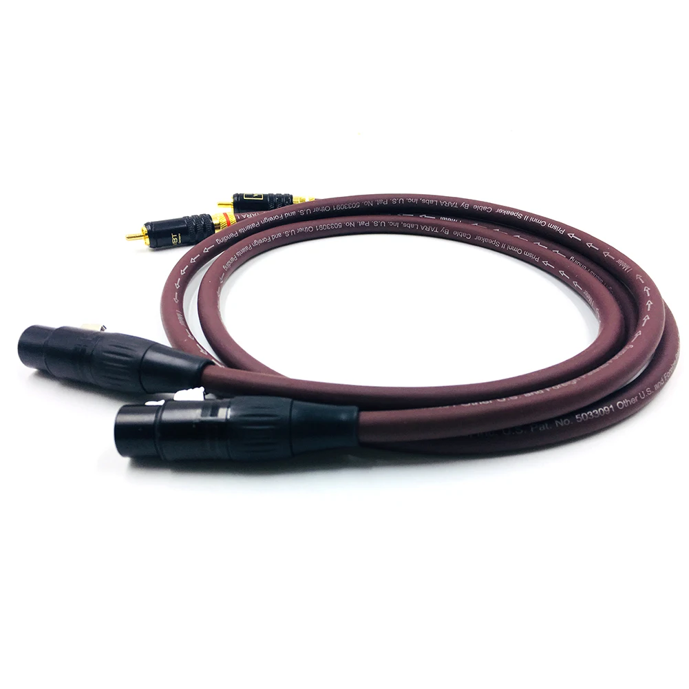 زوج من Thouliess HIFI WBT-0144 RCA إلى XLR أنثى كابل ربط متوازن XLR كابل صوت RCA مع سلك المنشور OMNI2