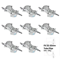 Morsetto girevole JR doppio da 4 pezzi morsetto girevole JR da 110 libbre/50 KG capacità di carico morsetto per capriata in alluminio per tubi 32-35mm F24
