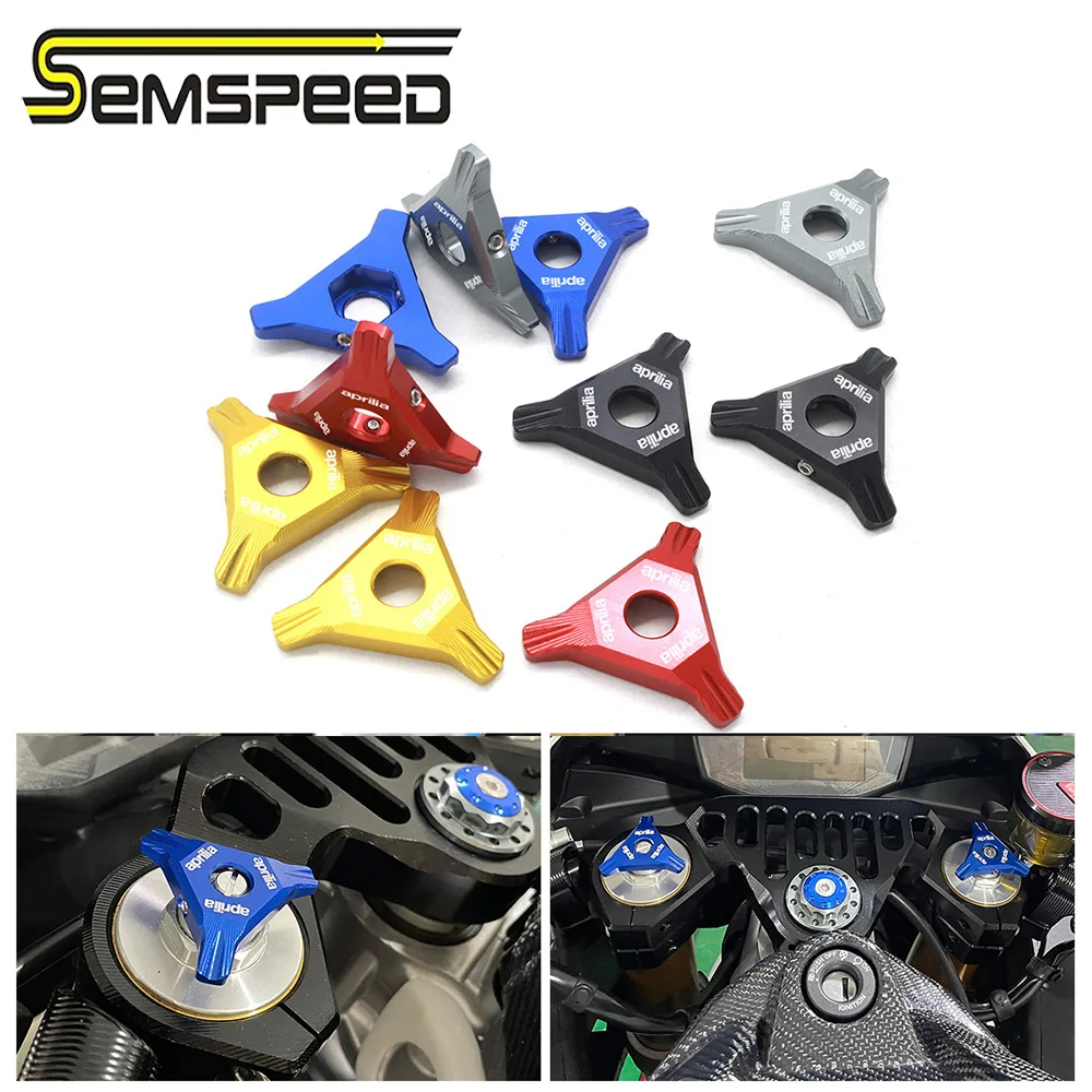 Semspeed  For Aprilia RS660 Front Shock Absorber Head Decoration Covers Fits For RS 660 2020-2021 Newest Front Shock Head Cover