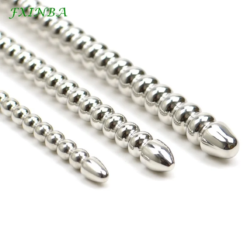 FXINBA 6/8/10mm solido in acciaio inox suono uretrale dilatatori uretrali giocattoli del sesso per gli uomini Gay filettato metallo spina del pene stimolatore