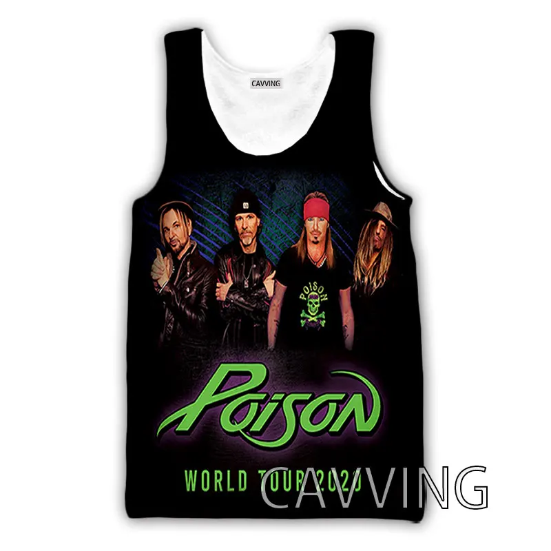 CAVVING 3D Printed Poison Band Tank Tops Harajuku Vest  Summer Undershirt Shirts Streetwear for Men/women