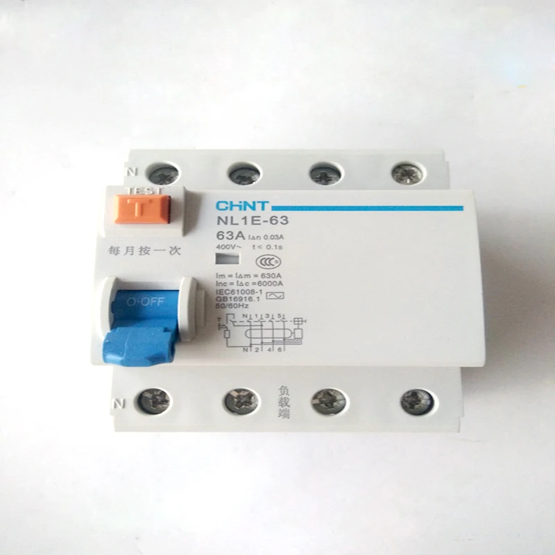 Leakage circuit breaker NL1E-63 3P+N 25A 32A 40A 63A 4P leakage protector