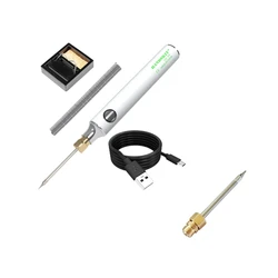 2024 New Portable USB Electronic Soldering Iron Kit Low Voltage with tips stand and wire